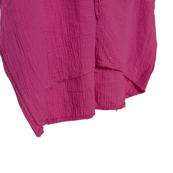 Aerie Pink Gauzy Pool To Party Crop Top and Pants Set - Picture 14 of 16